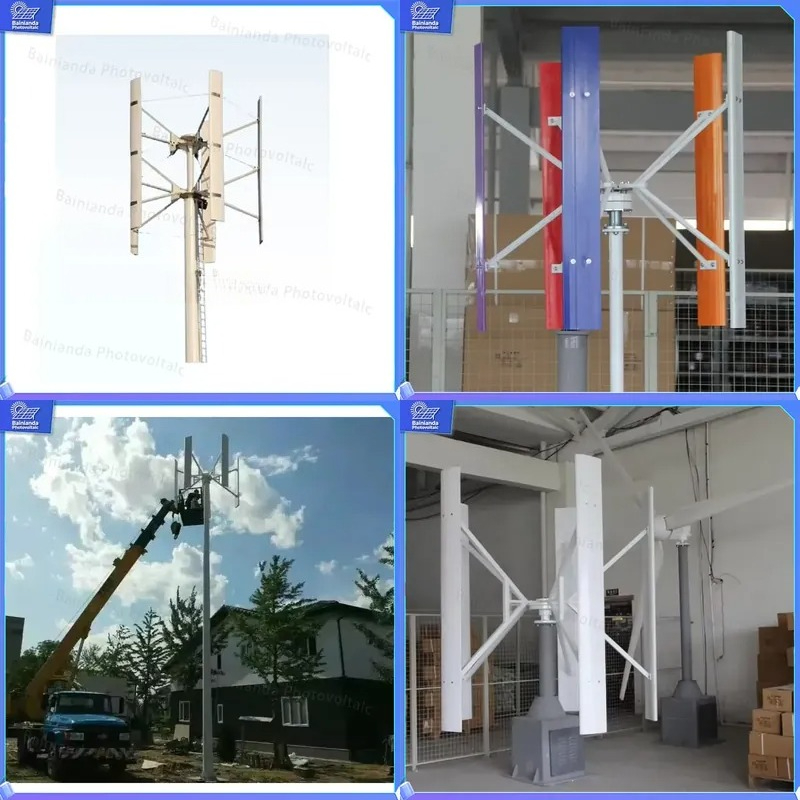 Off Grid Solar Kit - 500W 1kW 2kW垂直軸風力タービン発電機ソーラーハイブリッド電力システムオフグリッド家庭用エネルギーキット再生可能電力