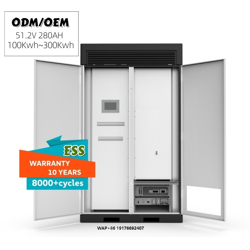 Energy Storage Rack - 高電圧商用バッテリー スタック型リチウム電池システム 51.2V 100Ah 100kWh ラック型リン酸鉄リチウムイオン電池