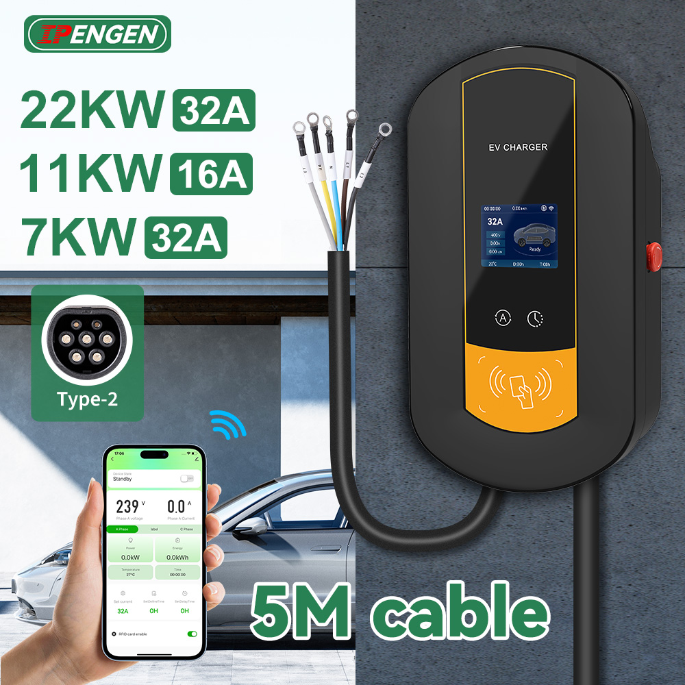 Ev Charger Wallbox - IPENGEN タイプ2 EV充電ステーション 7KW /11KW /