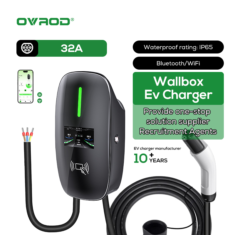 Ev Charger Wallbox - オヴロッド新エネルギー車用急速充電器 7KW 32A RFIDウォールボックスAC EV充電ステーション