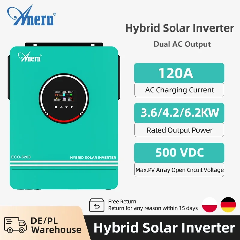 Off Grid Solar Kit - ソーラーオフグリッドインバーターハイブリッド 3600W 4200W 6200W ハイブリッドソーラーインバーターコントローラー 24V