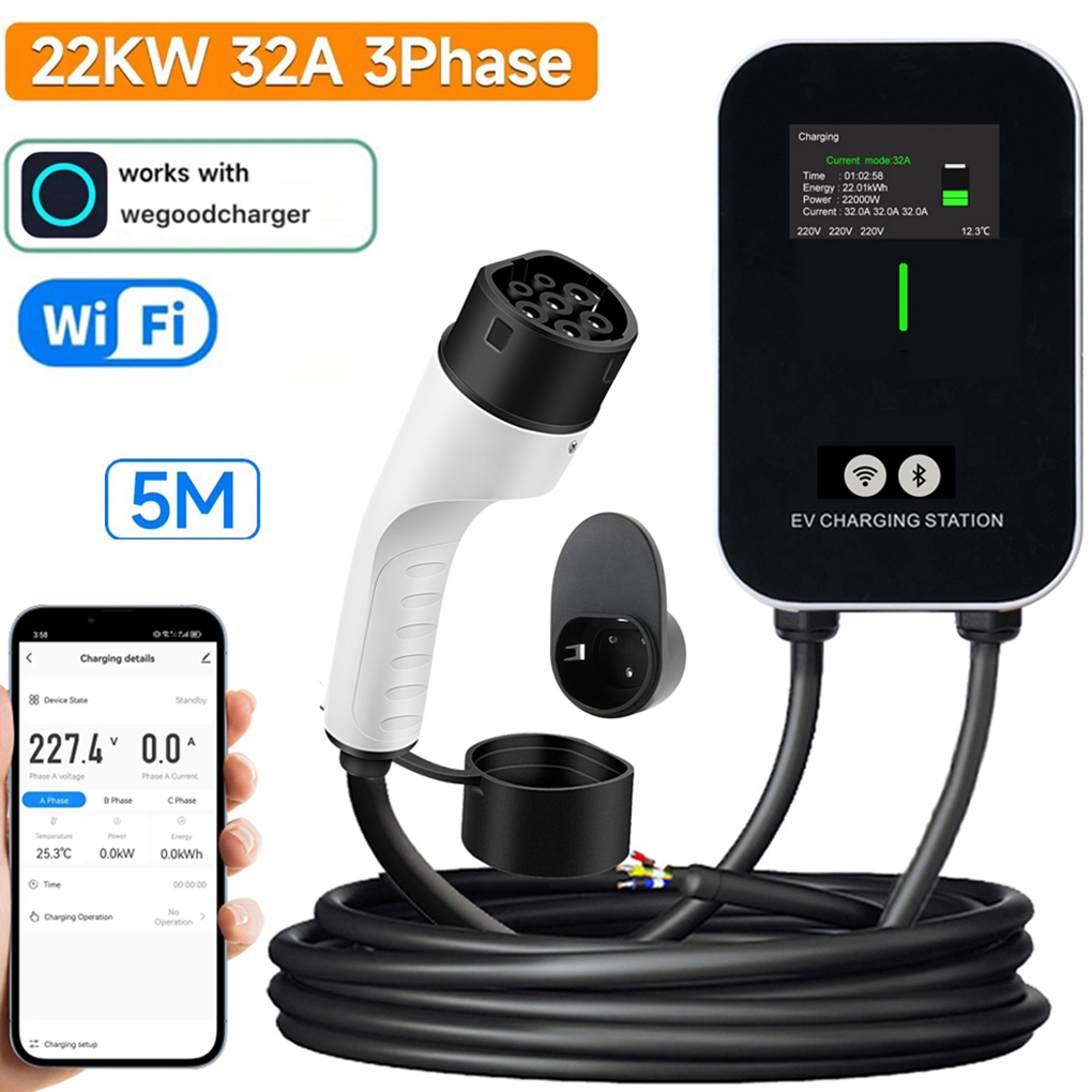 Ev Charger Wallbox - TYPE-2 ウォールボックス EV 充電器 7KW 11KW