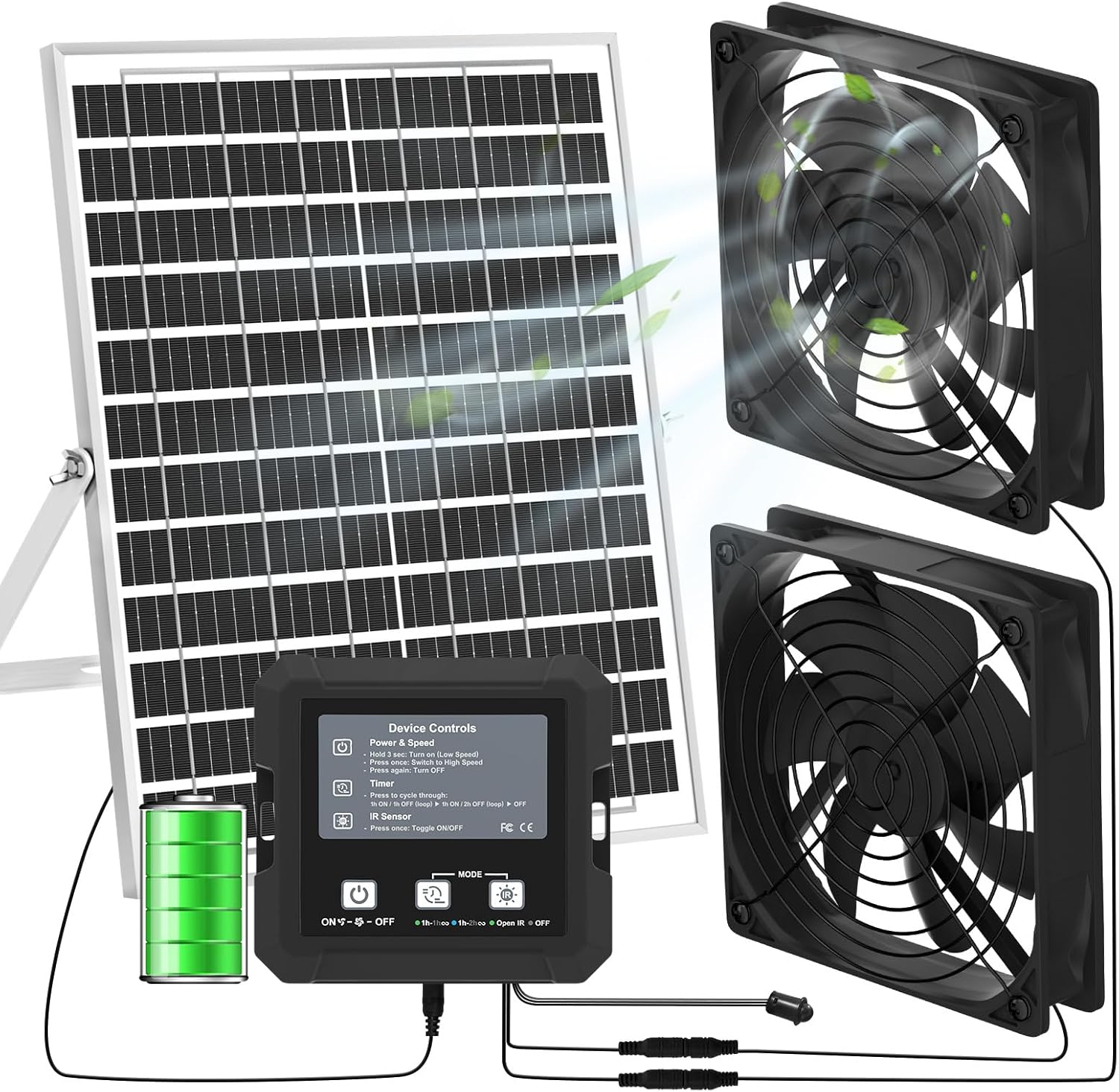 Renewable Energy Systems - RV温室、犬小屋、鶏小屋用のミニソーラー式排気ファン - DIYソーラーパネル駆動換気扇