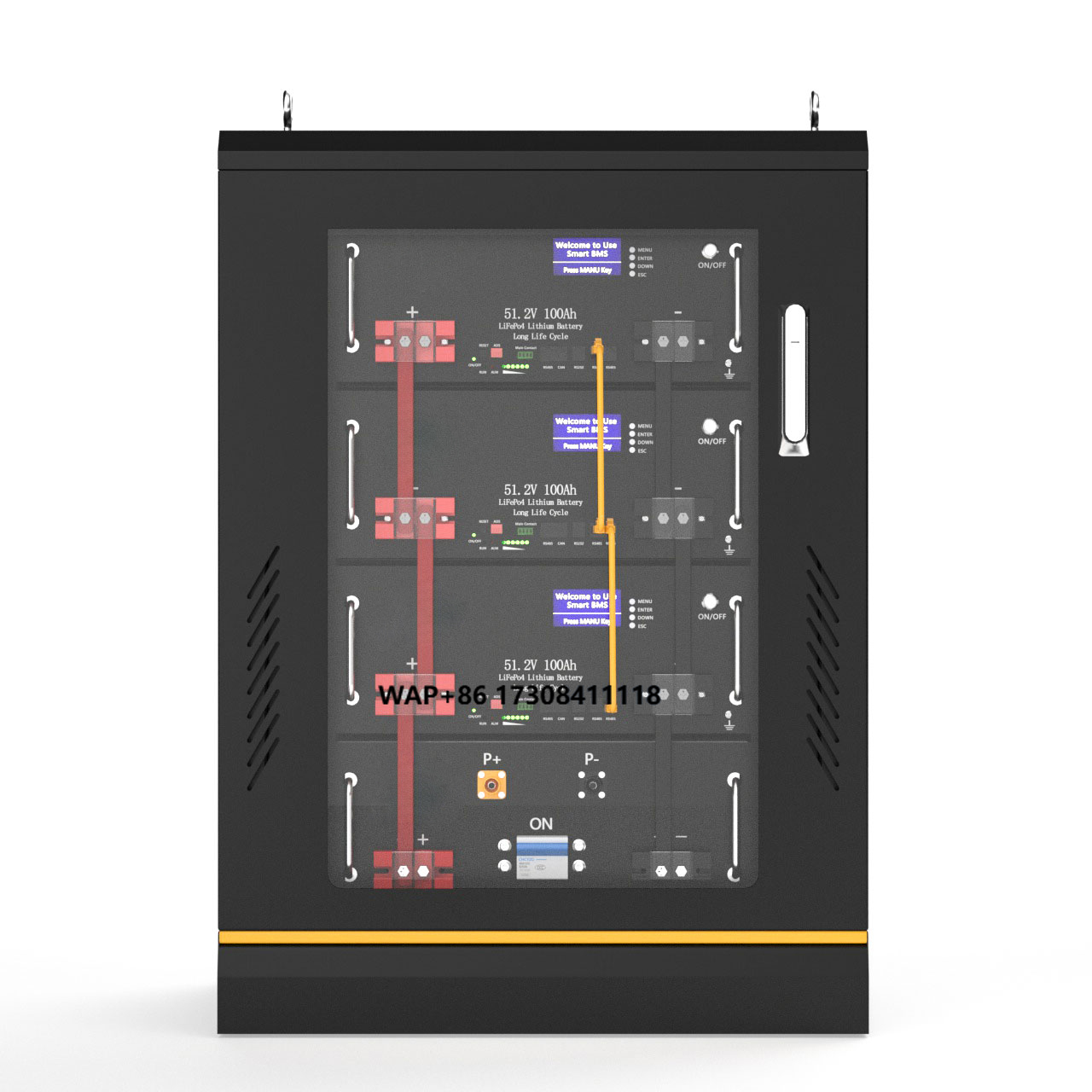 Energy Storage Rack - 10KW太陽光発電システム用Lifepo4バッテリーパック 100ah-200ah OEMキャビネットサーバーラックマウント 家庭用蓄電システム