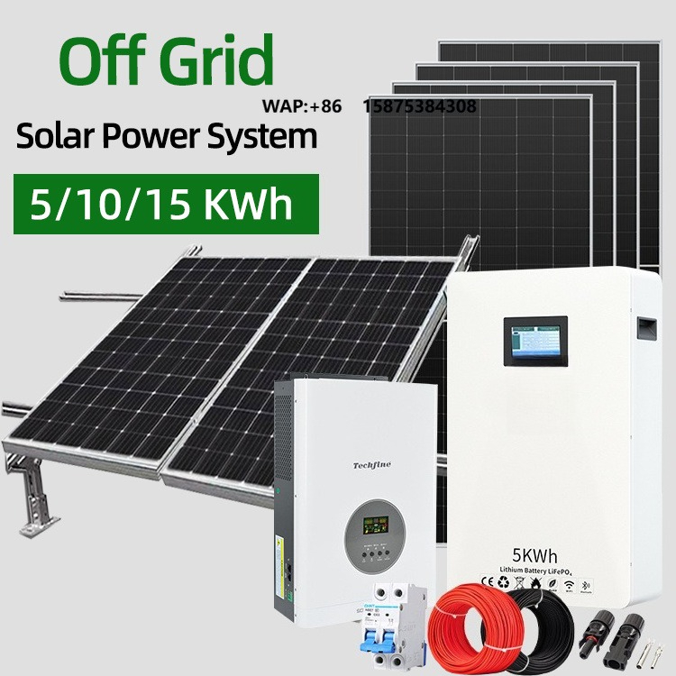 Off Grid Solar Kit - 工場価格 3kW 家庭用オフグリッド太陽光発電システム コンプリートキット 単結晶580Wパネル PWM