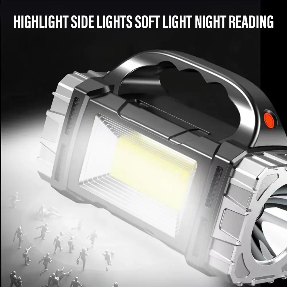 2024 強力な LED 懐中電灯 USB + ソーラー充電 - Renewable Energy Source のレビューと価格