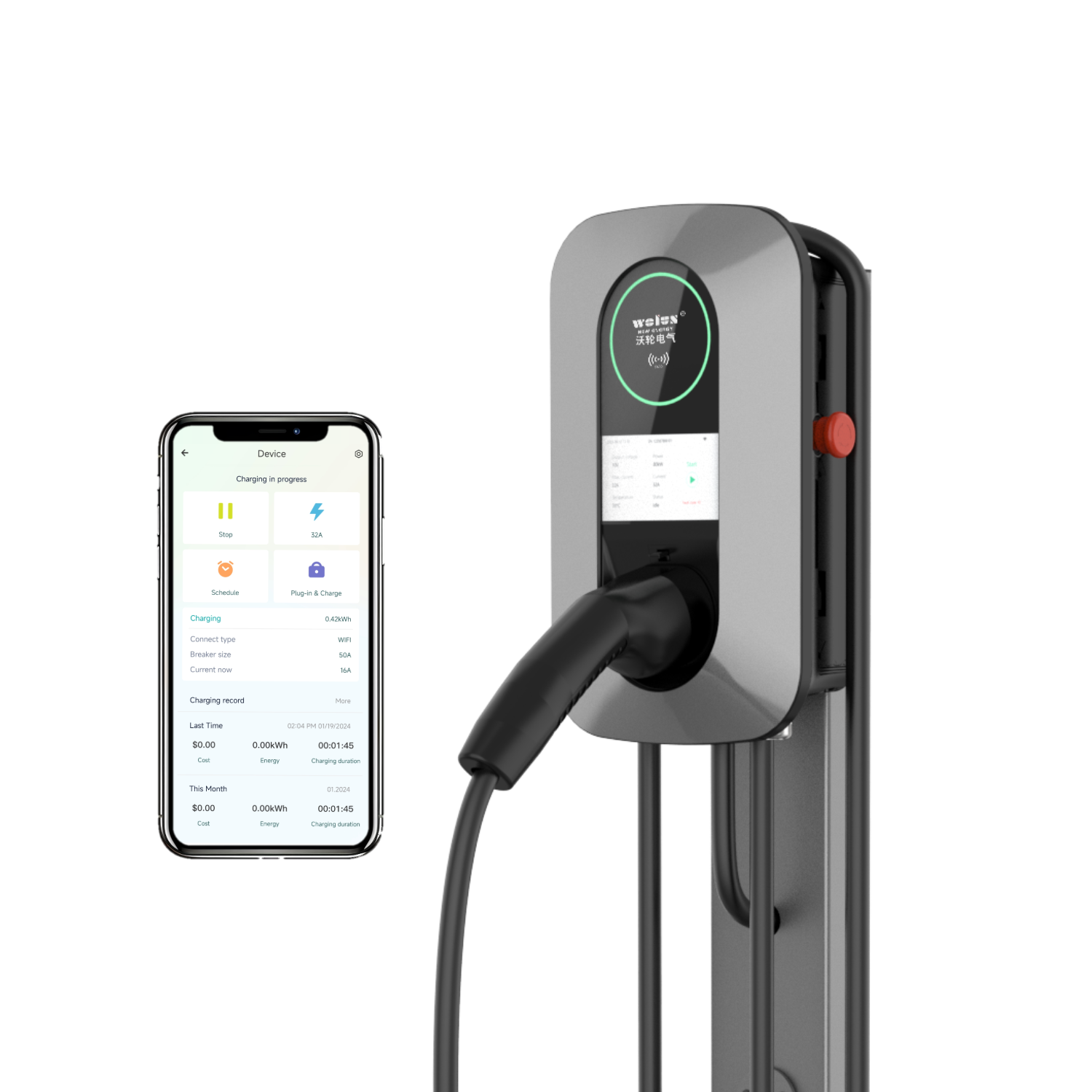 22kW AC家庭用充電スタンド EVウォールボックス BY - Ev Charger Wallbox のレビューと価格