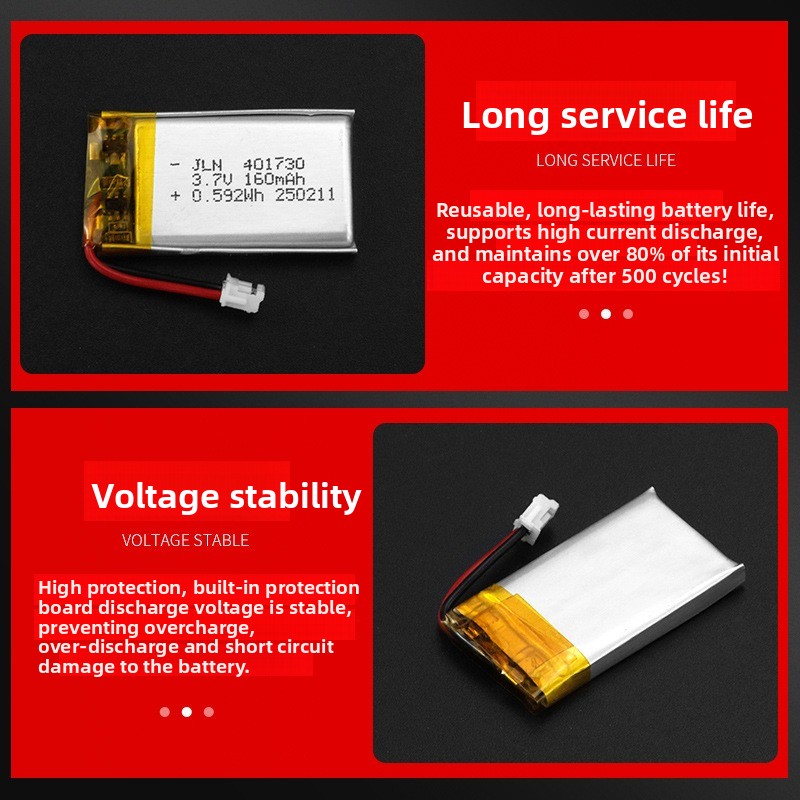 401730 3.7V 160mAh ポリマーリチウム充電式 - Renewable Energy Source のレビューと価格
