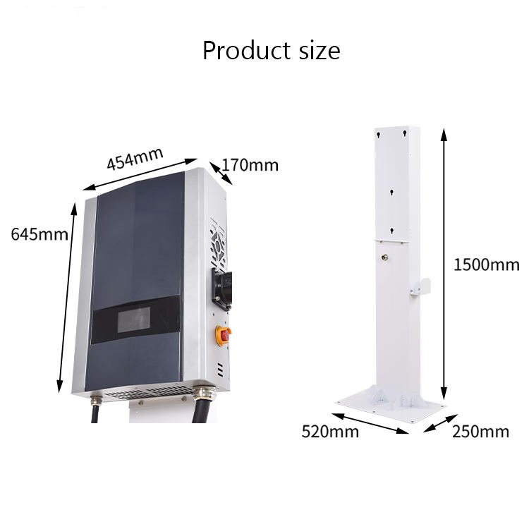 新型3相64A 40KWスマートDC CCS EVウォールボ - Ev Charger Wallbox のレビューと価格
