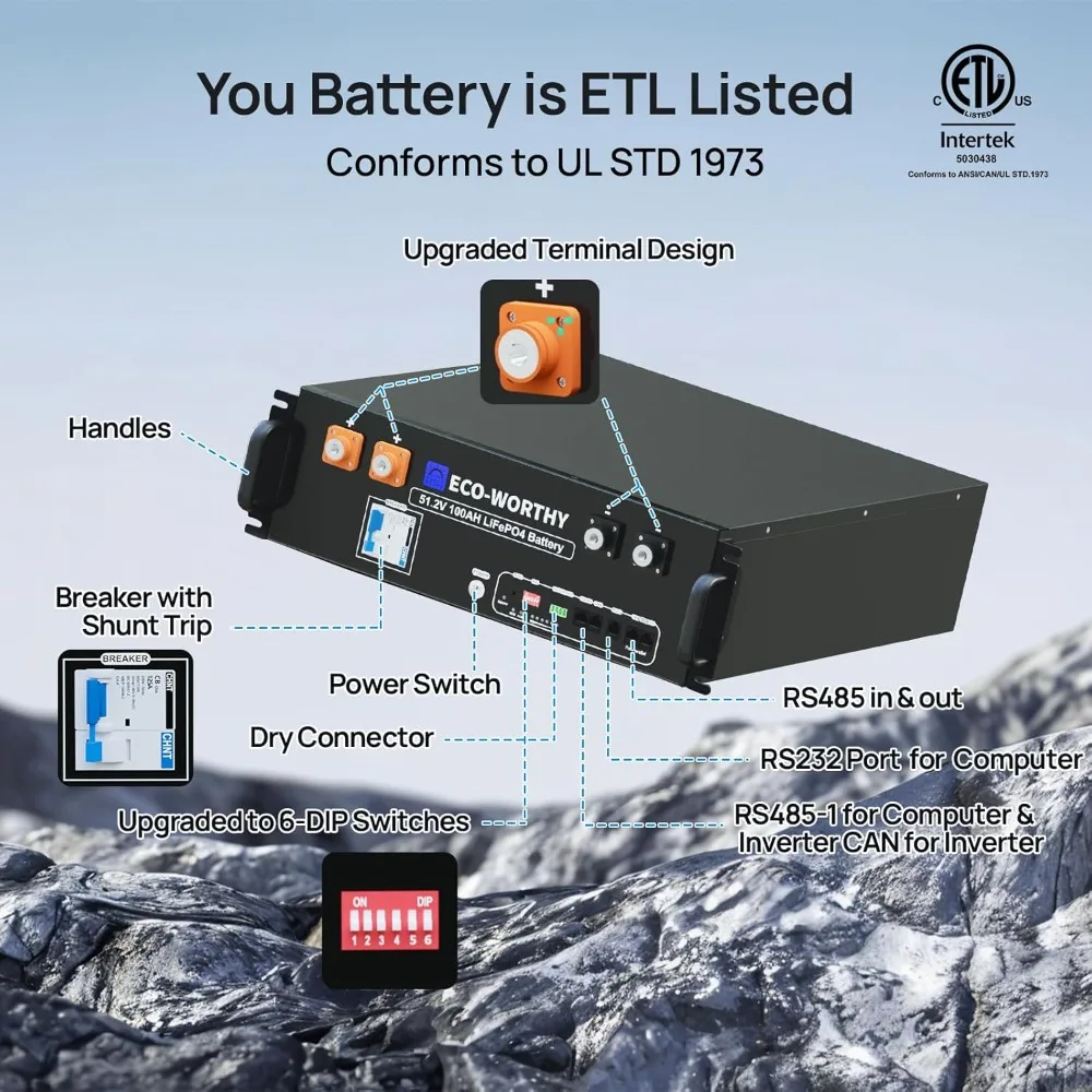 48V 100Ah LiFePO4 リチウム電池（Bluet - Energy Storage Rack のレビューと価格
