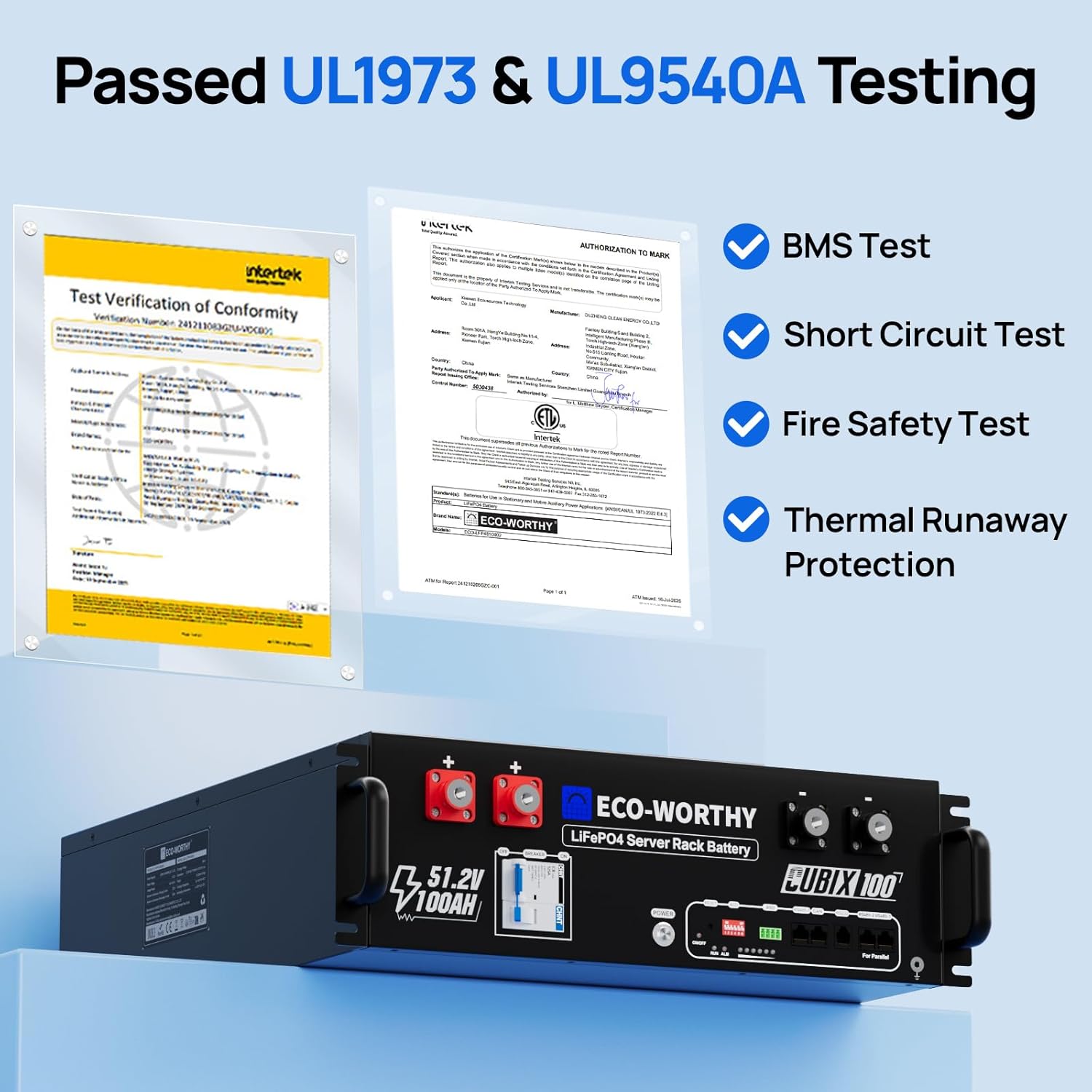100Ah LiFePO4内蔵Bluetooth 5120W - Energy Storage Rack のレビューと価格