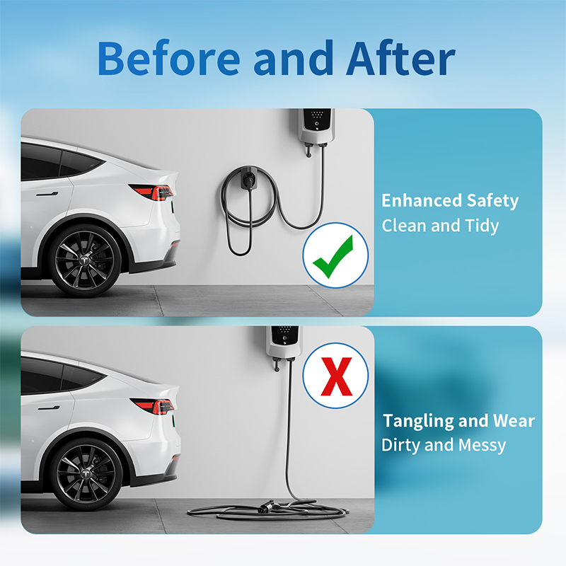 EV充電ケーブルホルダー タイプ1/J1772電気自動車充電 - Ev Charger Wallbox のレビューと価格