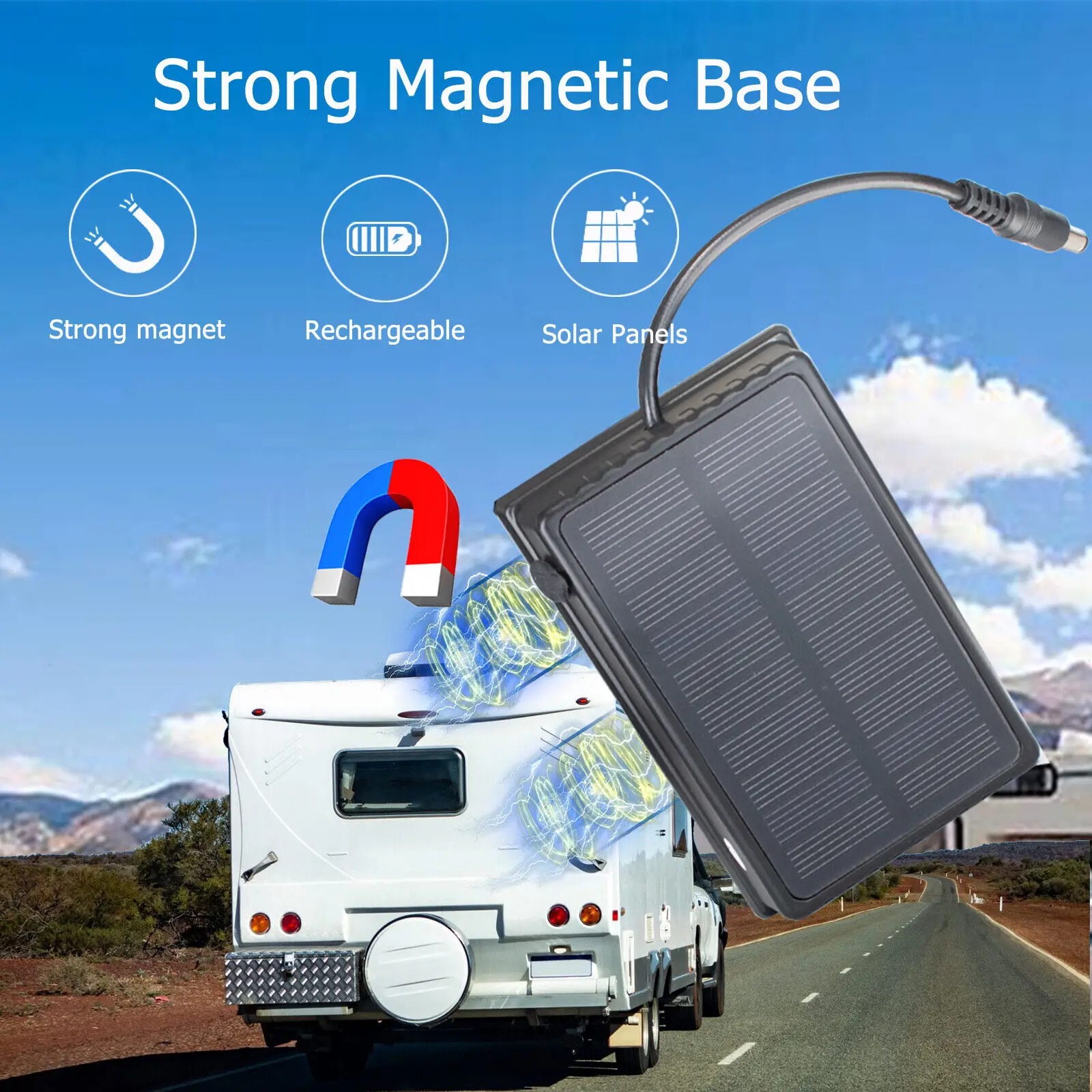 磁気ソーラー充電式モバイルバッテリー 防水 長時間駆動 車載 - Renewable Energy Source のレビューと価格
