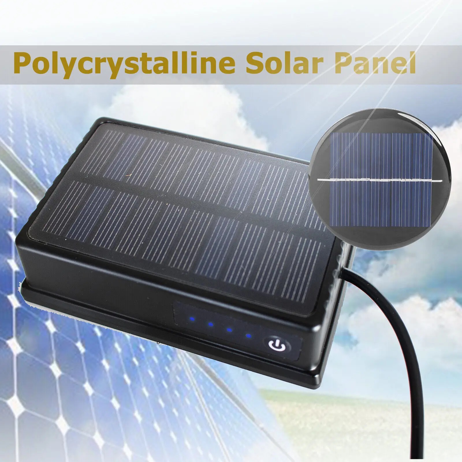 磁気ソーラー充電式モバイルバッテリー 防水 長時間駆動 車載 - Renewable Energy Source のレビューと価格