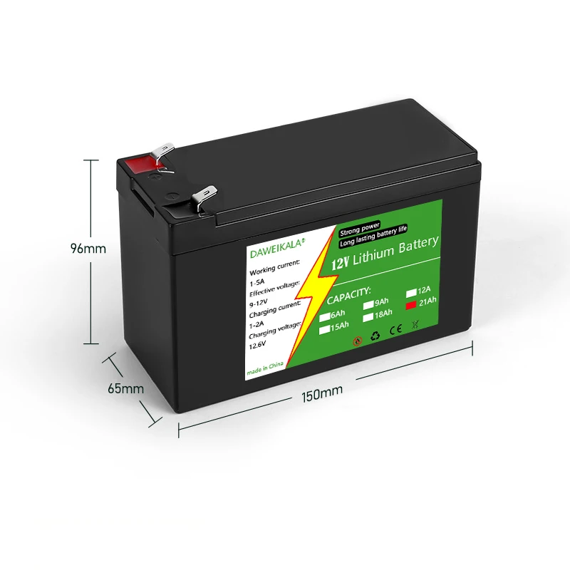 12V 6Ah-21Ah 18650 リチウム電池パック 3 - Renewable Energy Source のレビューと価格