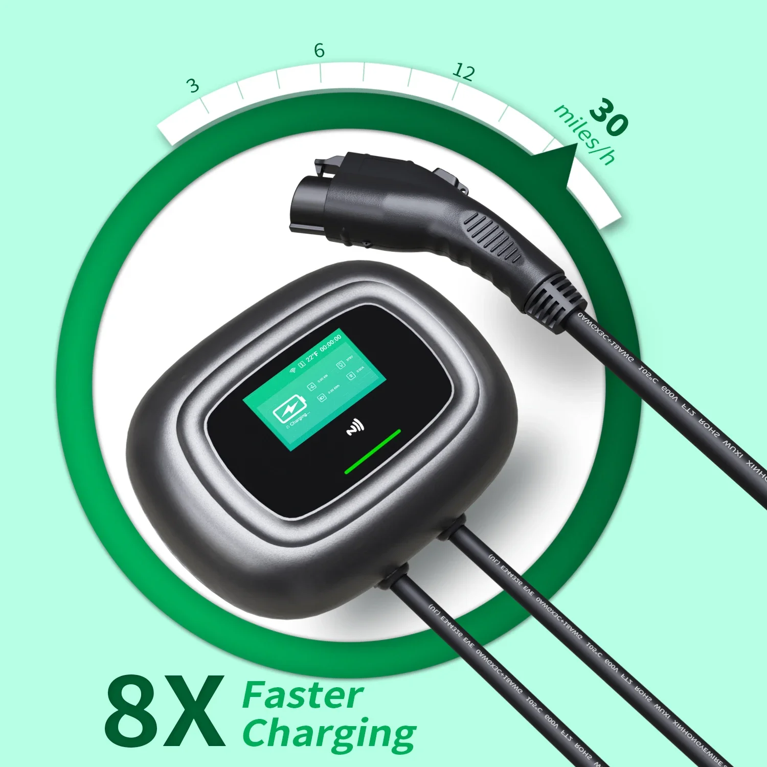 新型Khons壁掛け式電気自動車充電器 タイプ2 16A 3 - Ev Charger Wallbox のレビューと価格