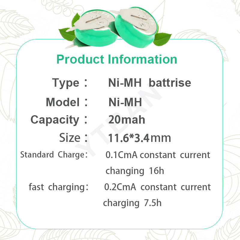 2-50 個 1.2V 20mAh ニッケル水素充電式バッテ - Renewable Energy Source のレビューと価格